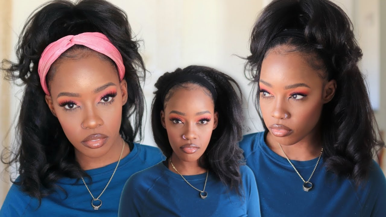Curl Iron Set & Natural Blowout. Haters Gon' Say Issa Headband Wig! | MARY K. BELLA | OMGHerHair