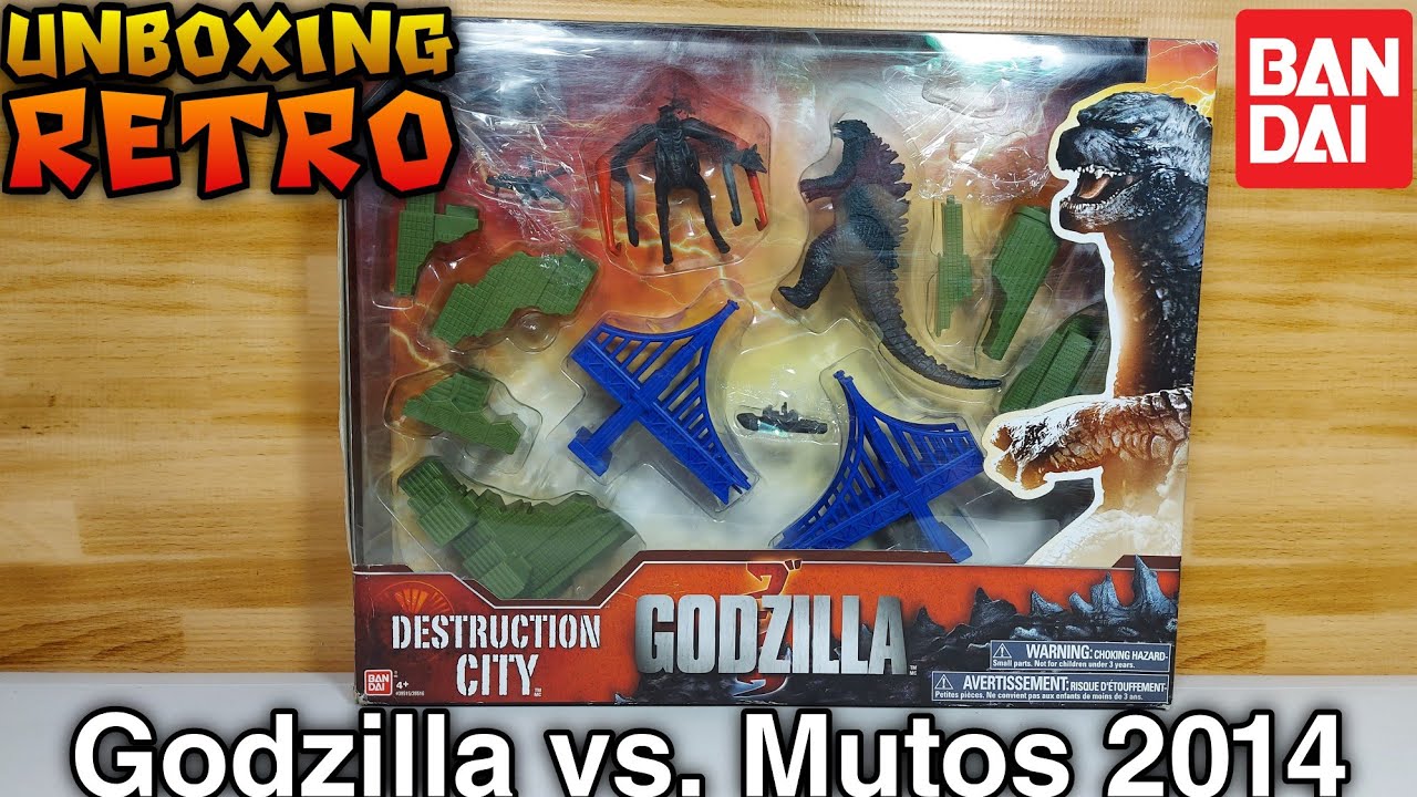 Unboxing Retro: Pack Destrucción de la Ciudad Godzilla vs. Muto | Bandai 2014