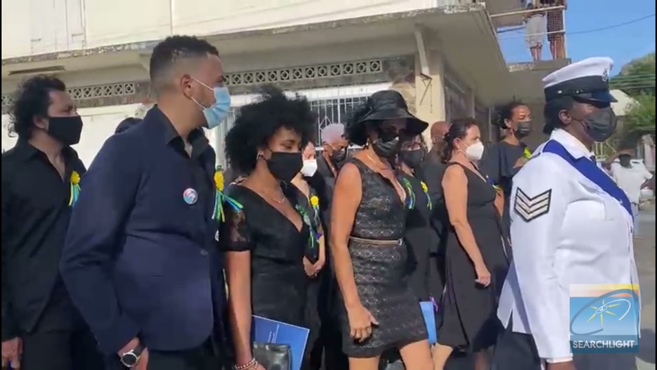 Procession of the cortege of Sir James Mitchell through Port Elizabeth, Bequia