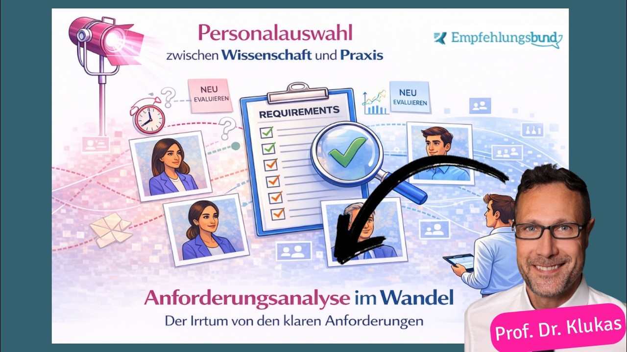 Anforderungsanalyse im Wandel – Wissenschaftliche Insights | Prof. Dr. Klukas