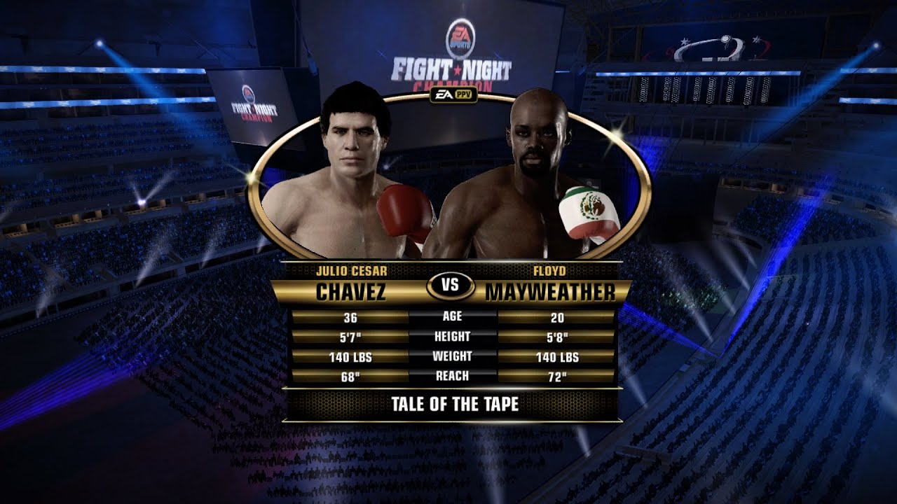 FANTASY FIGHT! JULIO C. CHAVEZ VS FLOYD MAYWEATHER FIGHT NIGHT CHAMPION
