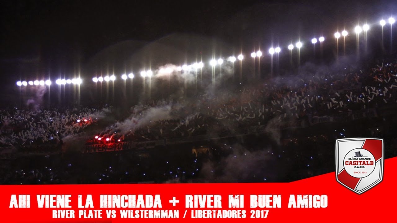AHI VIENE LA HINCHADA + FIESTA / River Plate vs Wilstermann - Libertadores 2017