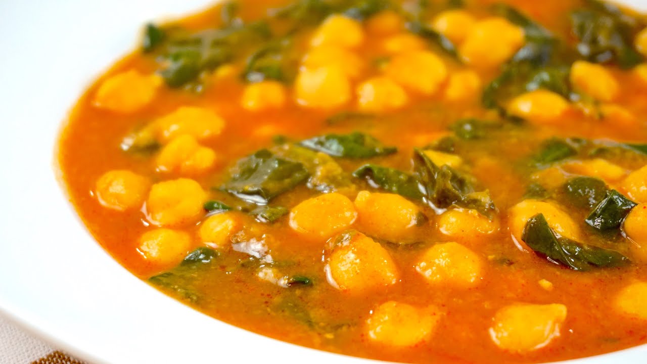 Garbanzos con espinacas | Potaje fácil y rápido