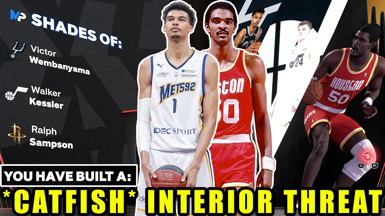 7'2 CATFISH INTERIOR THREAT WITH HOF REBOUND CHASER IS THE BEST ALL AROUND CENTER BUILD IN NBA 2K24!