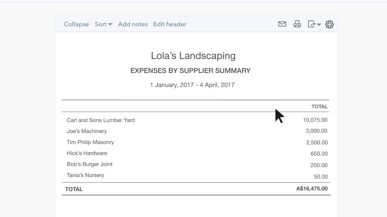 How to create bill and expense reports in QuickBooks