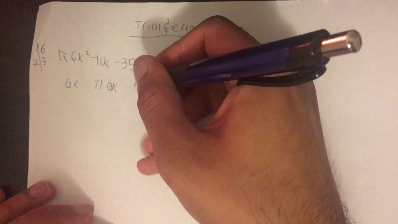 How to factor by trial and error
