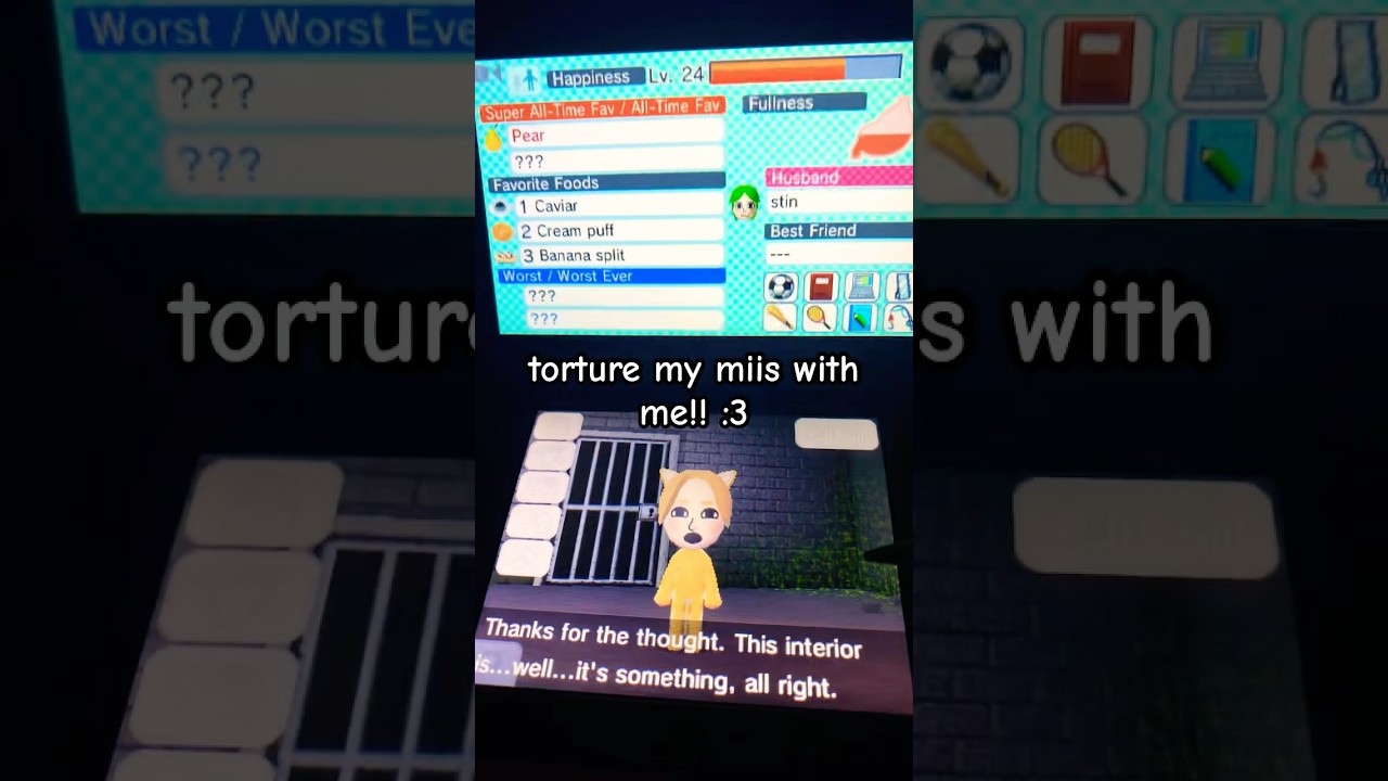 she deserved the jail cell dw #tomodachilife #tomodachi  #nintendo #nintendo3ds #3ds #game #silly