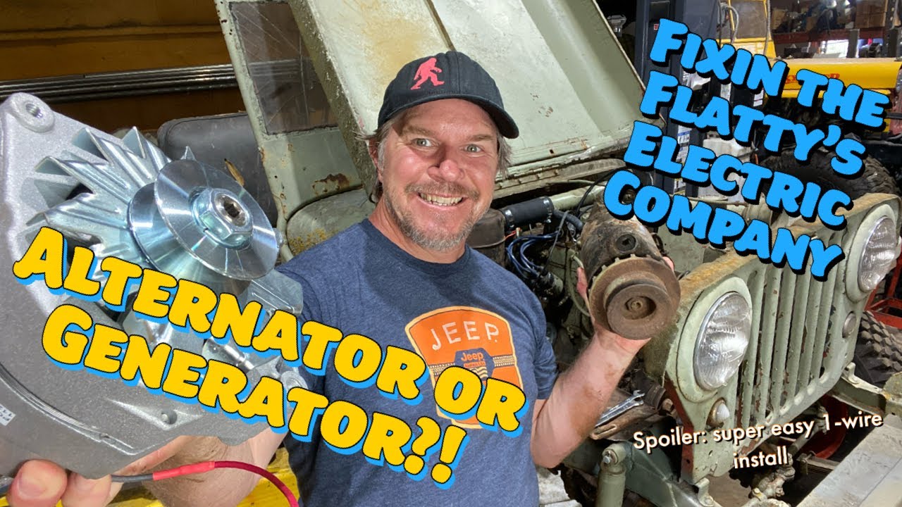 Dirt Daily. Ditching the Flatfender's Generator for a 1-Wire Alternator