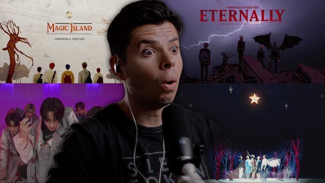 REACTING TO TXT | Nap of A Star / Magic Island / Eternally MV + Demon Hunters Ver. | DG REACTS