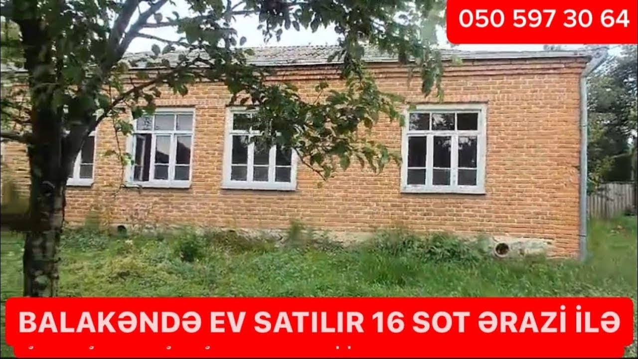 1109 Balakəndə ev satılır 16 sot ərazi ilə. Qiyməti 35 000 azn.