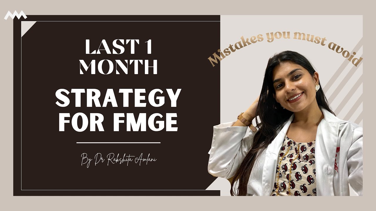 Last 1 month strategy to pass FMGE in 1st ATTEMPT!!#fmge#fmgeprep #neetpg#inicet#fmge_mci_exam #mbbs