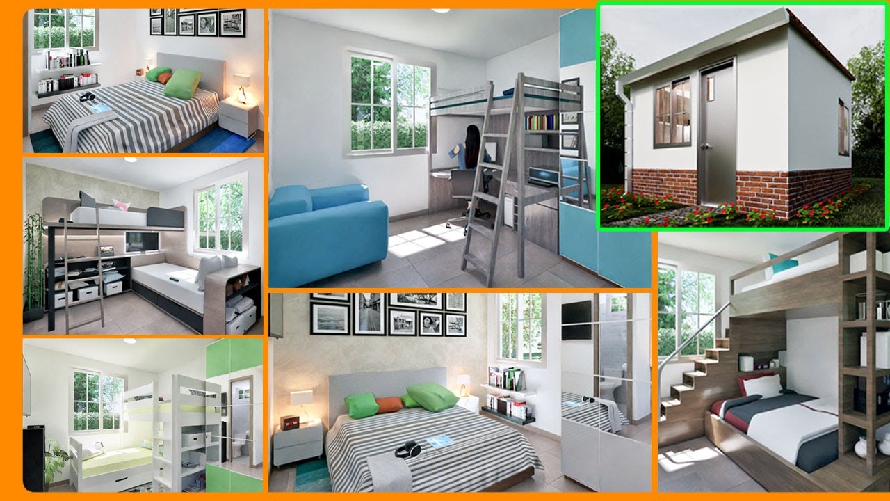 🏡 6 DISEÑOS Distintos en MONOAMBIENTE  de  CASA 4x4 pequeña y económica 🏡16 m2 Tipo LOFT