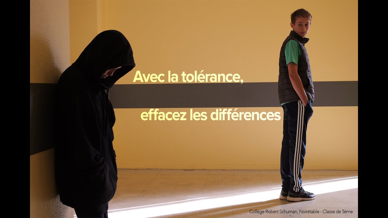 Avec la tolérance, effacez les différences