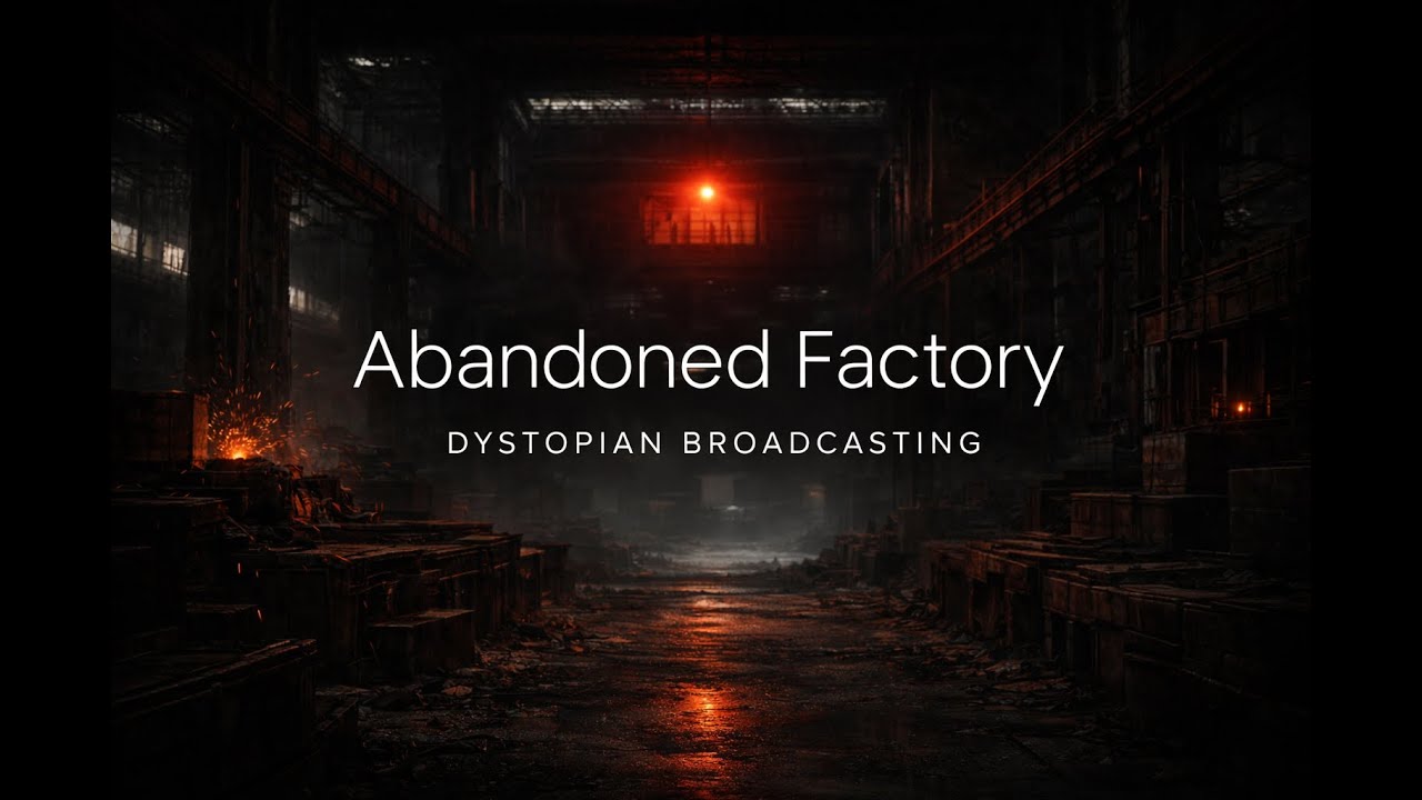 Abandoned Factory Ambience | Distant Machines & Industrial Hum (5 Hours)