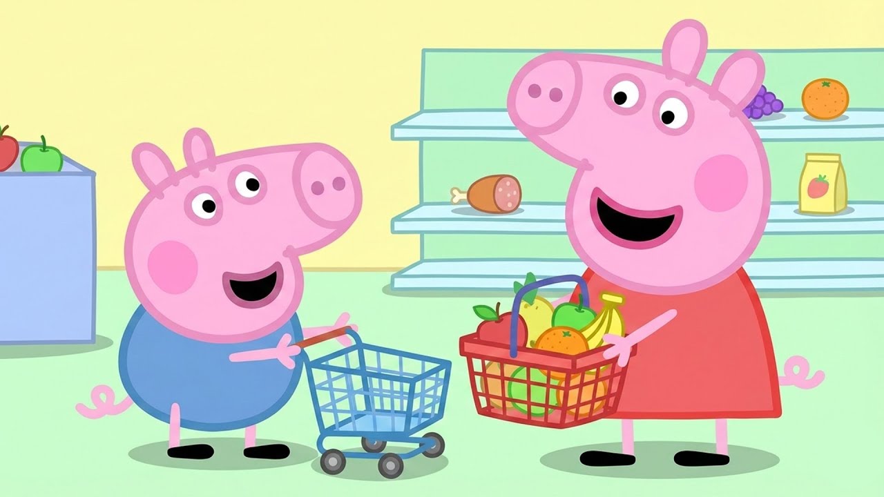Peppa and George’s Grocery Haul 🛒🍉| A Fun Grocery Adventure | Peppa Pig Funny Animation