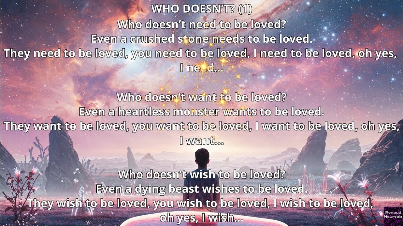 Who doesn't? (1) - Musical poetry (Renaud Neurtolz)