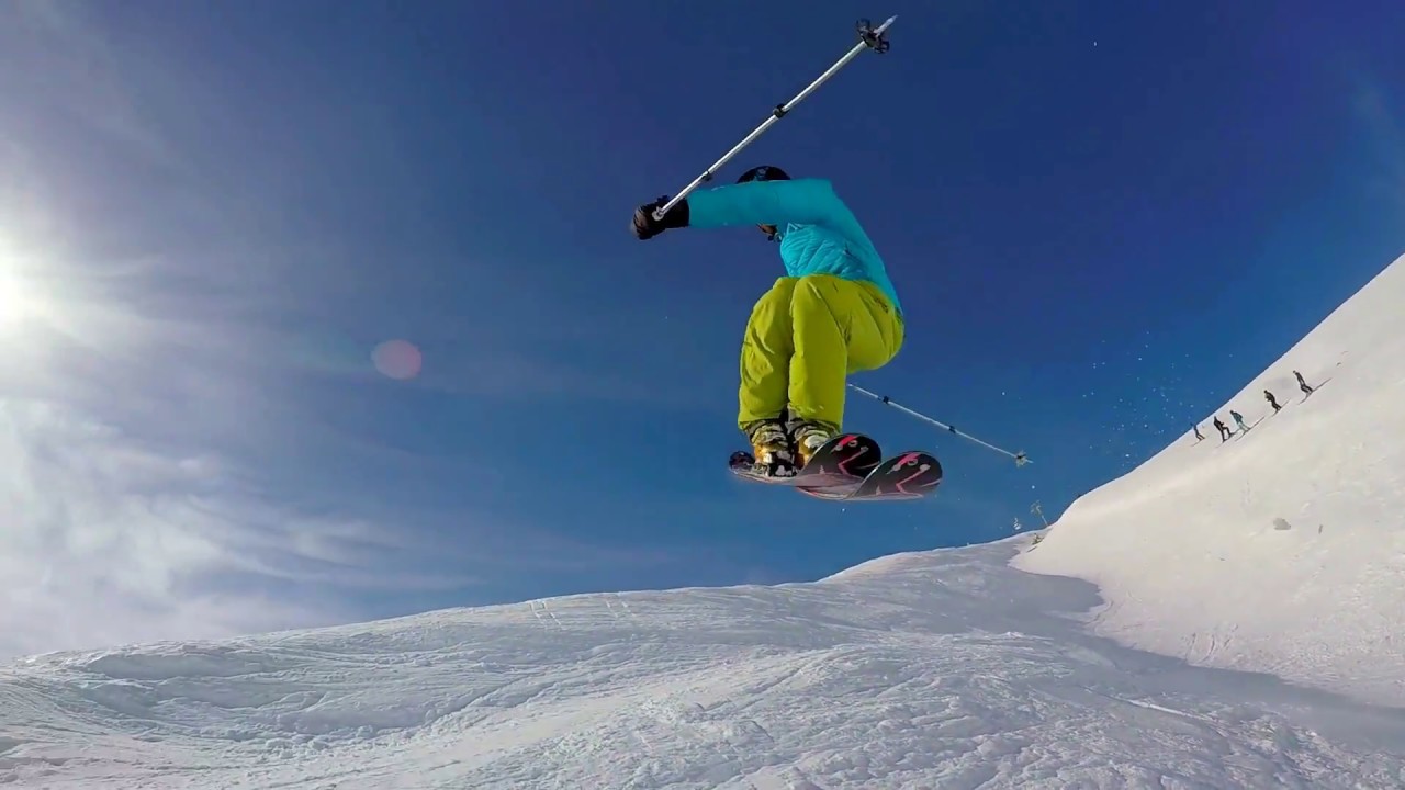 Gudauri freestyle skiing Gopro hero 4
