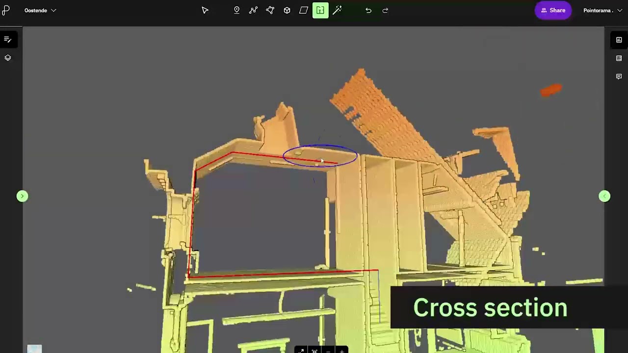 Pointorama - Floorplan Crossection Facade