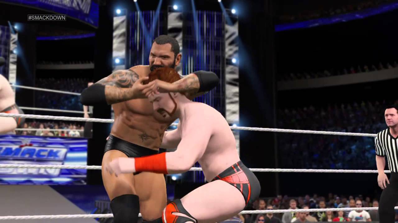WWE 2K15. Sheamus vs Batista. Smackdown