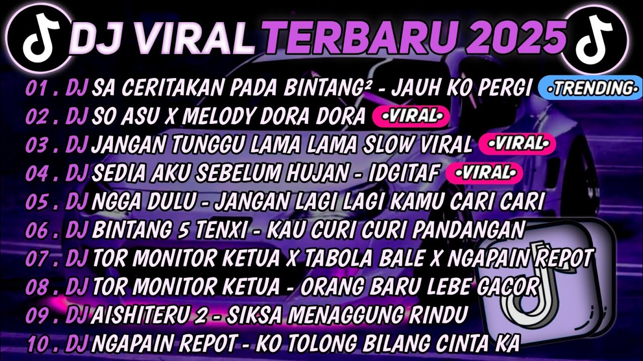 DJ TIKTOK TERBARU 2025🎵DJ SA CERITAKAN PADA BINTANG BINTANG - JAUH KO PERGI🎵DJ SO ASU X DORA DORA 