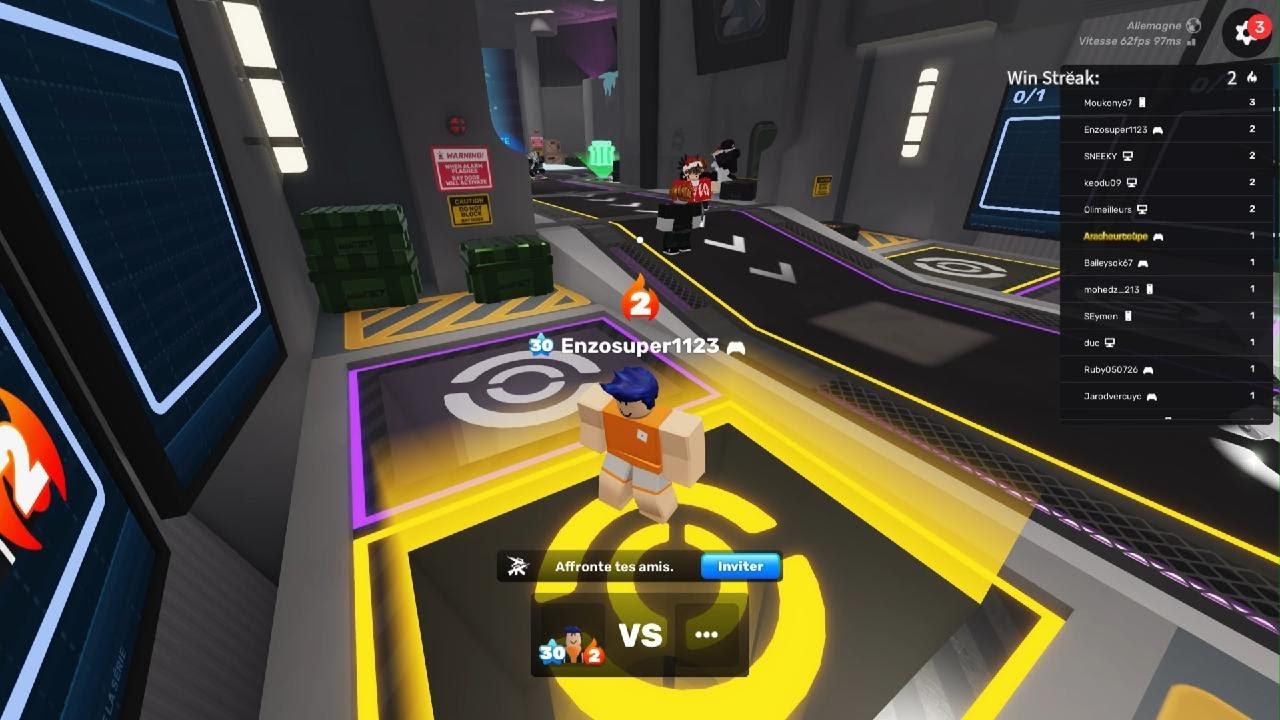 Rival contre contre un joueur pro