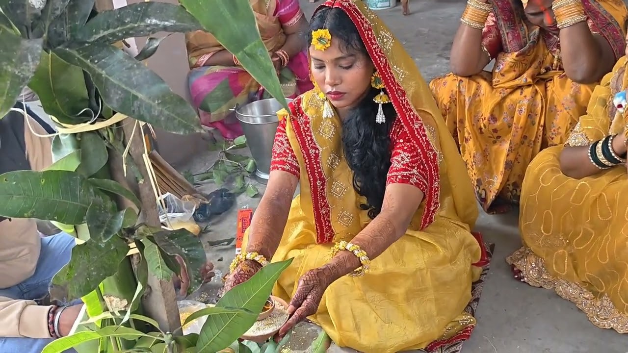 बिहारी हल्दी रस्म 💛