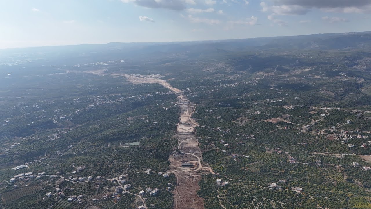 Çeşmeli Kızkalesi otoyol çalışması Yeşildere mahallesi