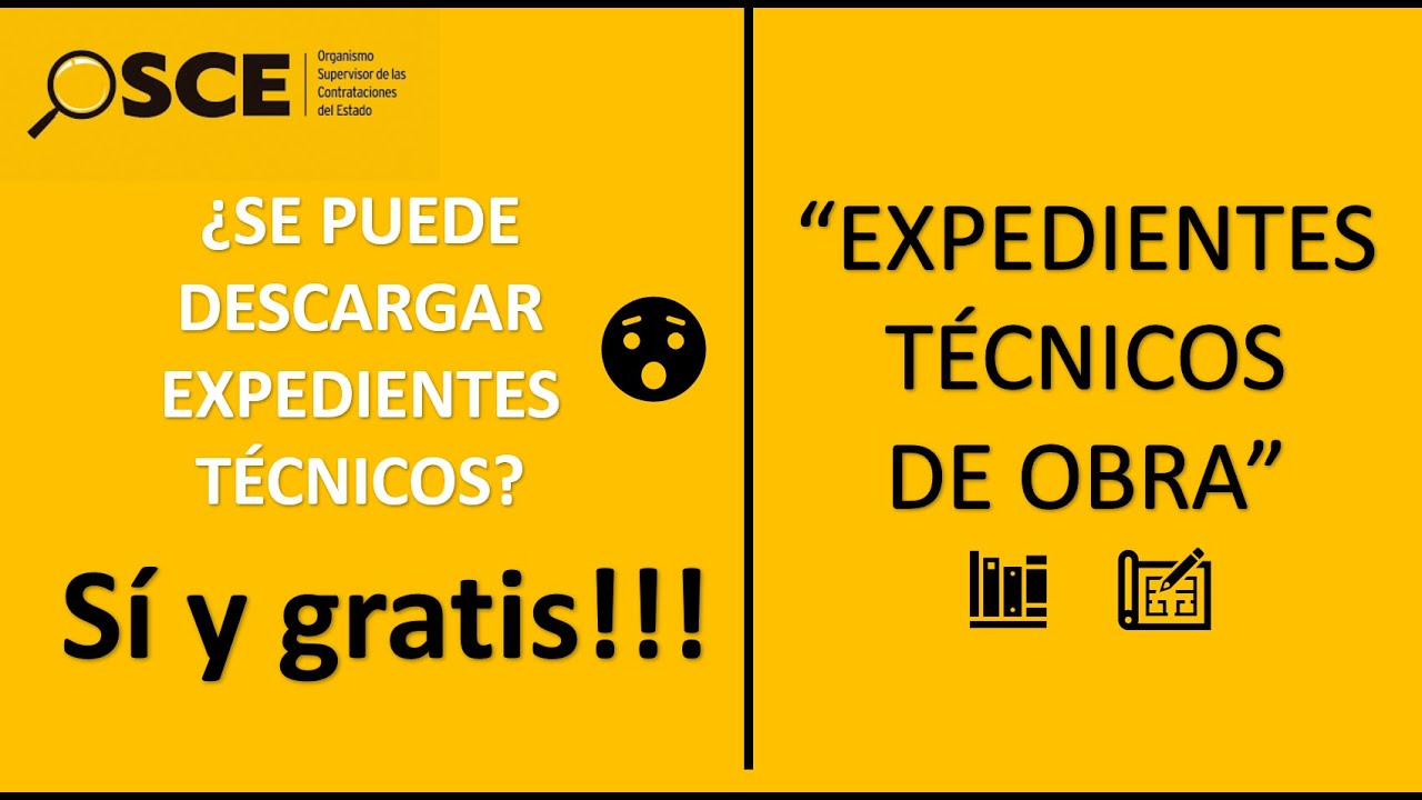 Descarga Expedientes Técnicos de Obra (PERÚ) l SEACE