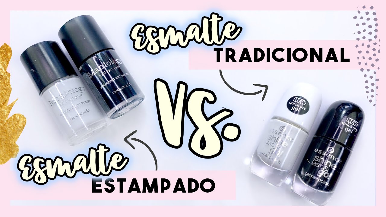 ¿SON IGUALES? · ESMALTES TRADICIONALES Vs. DE ESTAMPADO