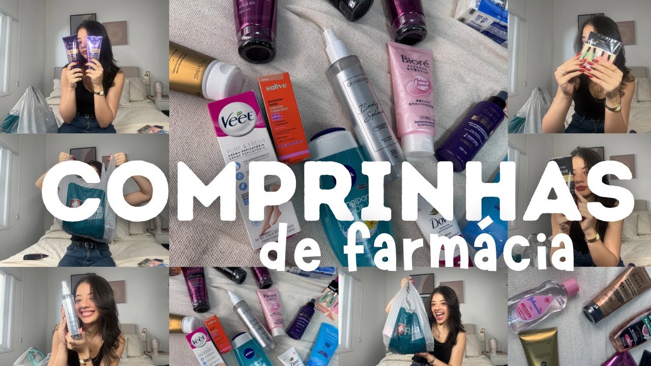 COMPRINHAS DE FARMÁCIA! Produtos para cabelo, corpo e rosto