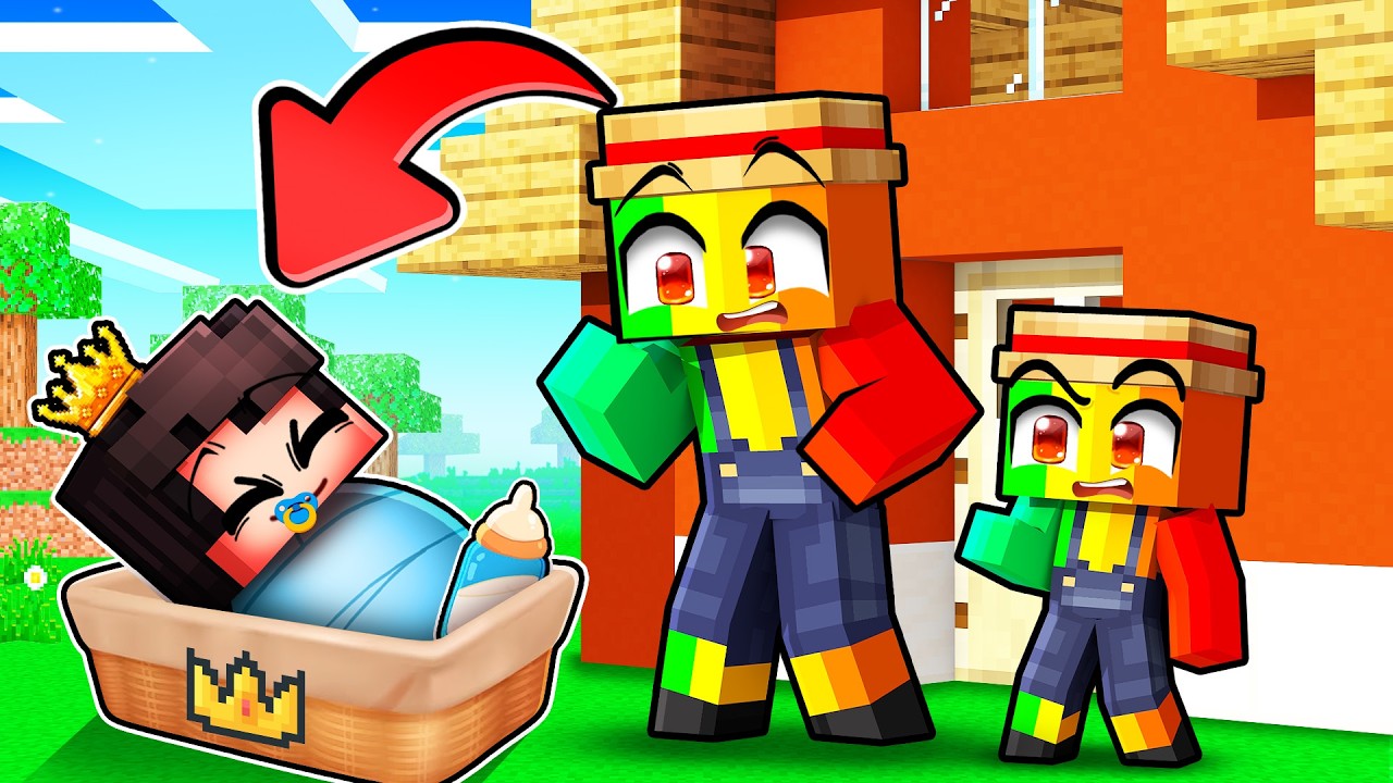J'ai ADOPTÉ un Bébé Royal avec Mes AMIS sur Minecraft !