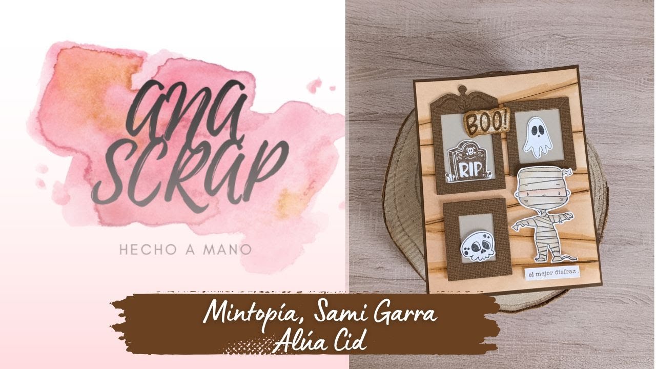 CARDMAKING CON ALÚA CID. Tarjetería creamos un fondo con tintas y troqueles.