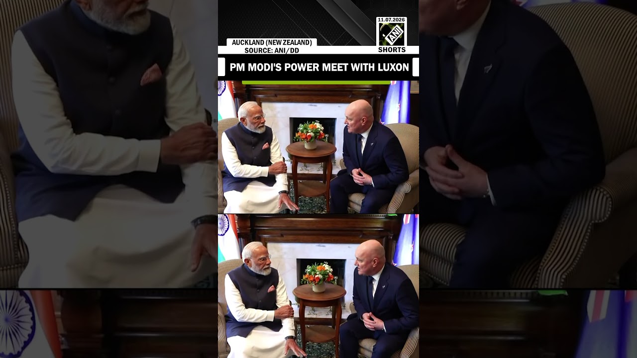 Must Watch: PM Modi meets New Zealand PM Christopher Luxon in Auckland during official visit