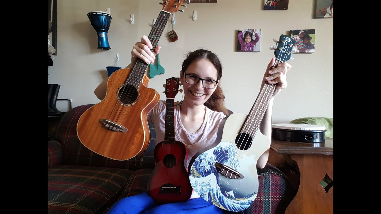 Ukulele Comparison: Makala Soprano, Luna Great Wave and High Tide
