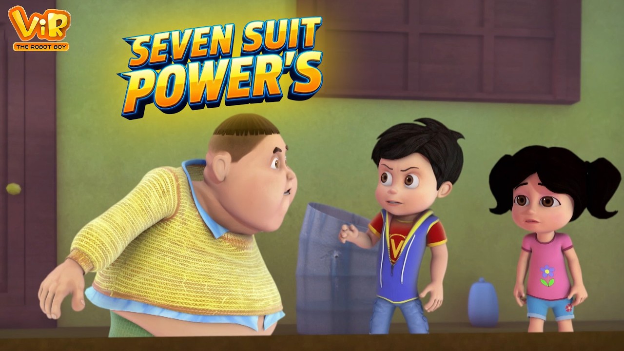 Vir The Robot Boy : Robo Vir Vs Jaadui Gintu | Seven Suit | Robot Cartoon for kids