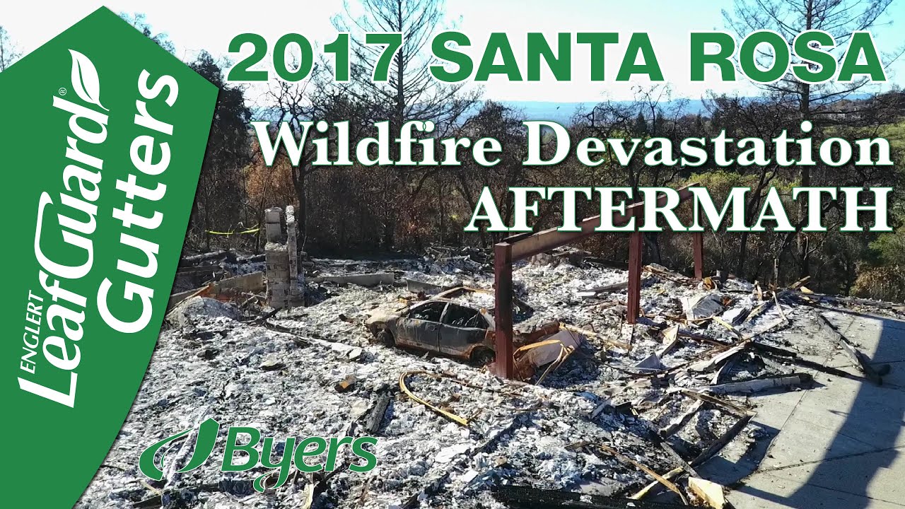 2017 Santa Rosa Wildfire Devastation Aftermath