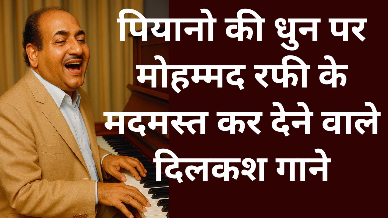 Mohammed Rafi's mesmerizing songs on the tune of piano