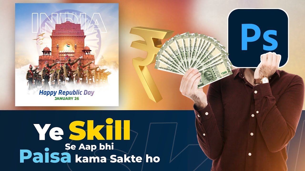 26 January Poster Design | Tutorial | Graphic Skill