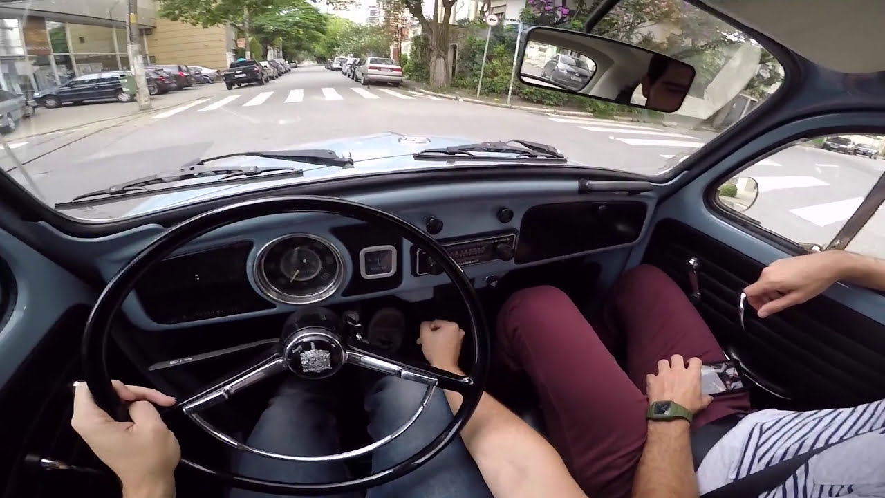 VW Fusca 1500 Bettle 1972 ESPECIAL MOTORES BOXER Test Drive Onboard POV