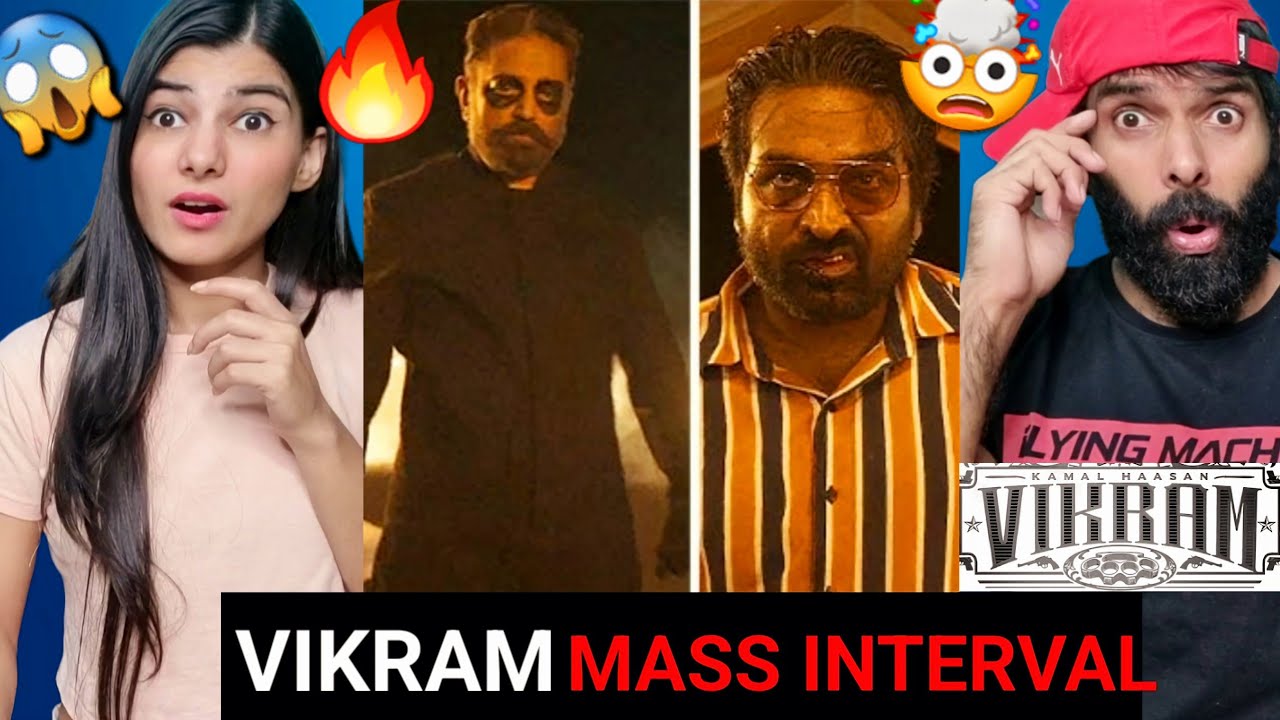 Vikram MASS INTERVAL Scene Reaction | MASS BGM | Kamal Haasan | Reaction !!
