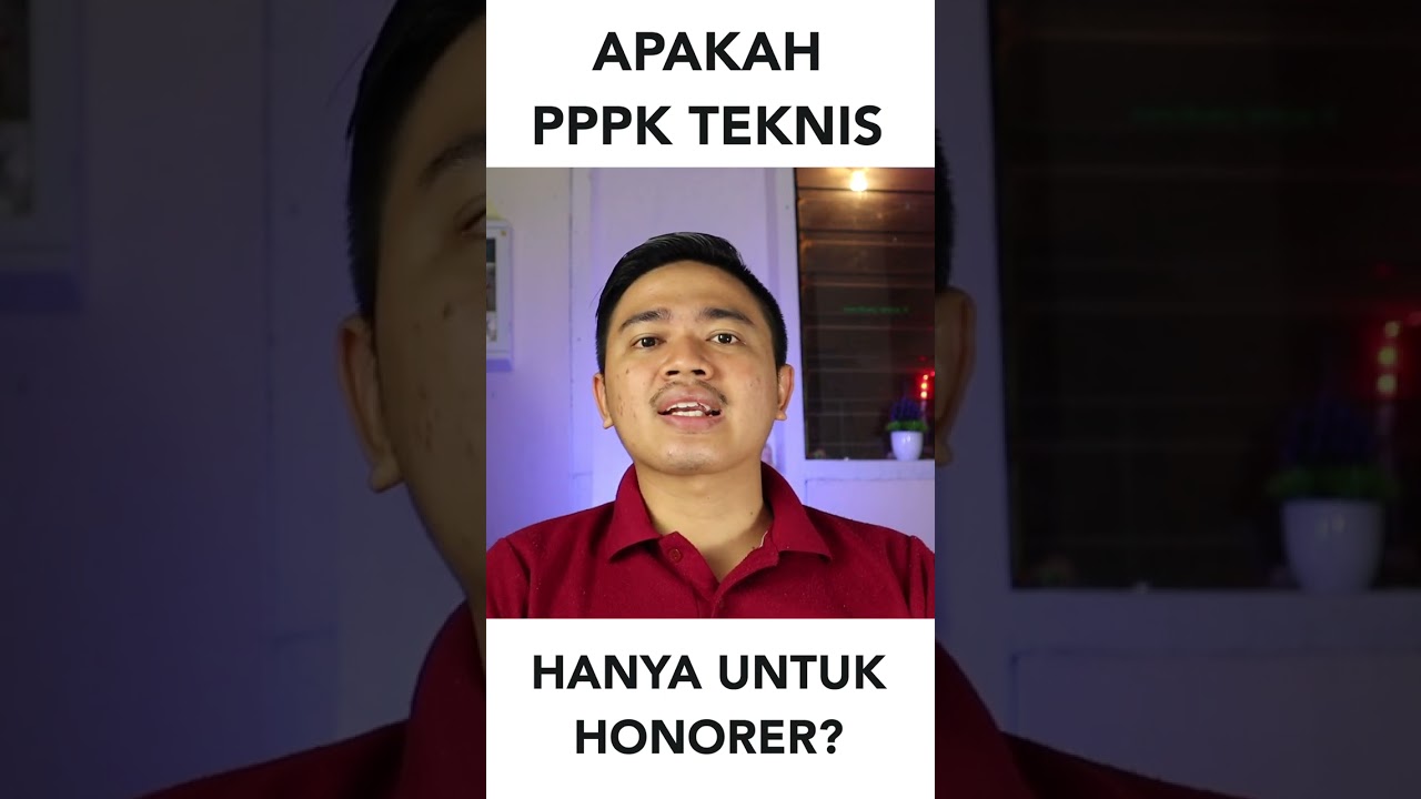 🟠 Apakah PPPK Teknis Hanya Untuk Honorer? #shorts