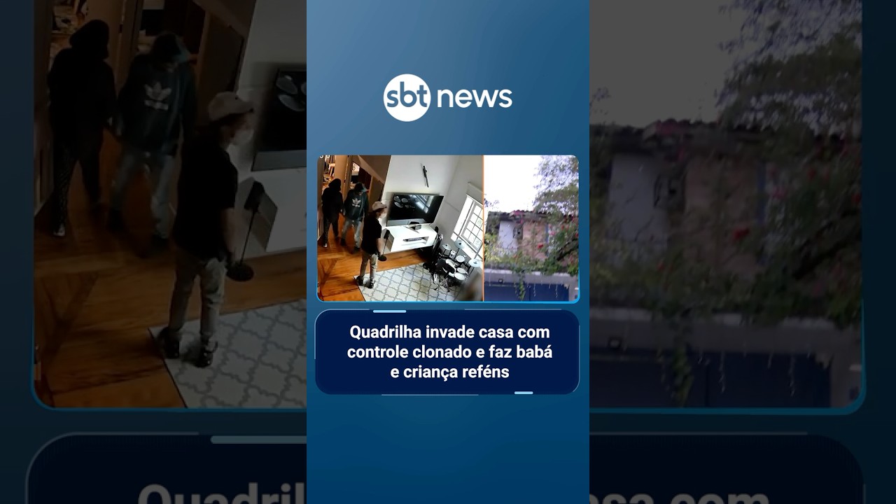 Quadrilha invade casa com controle clonado e faz bab&aacute; e crian&ccedil;a ref&eacute;ns em SP | #SBTManha