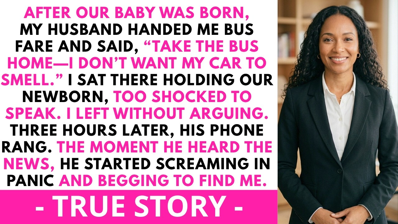 After the baby was born, my husband gave me money to buy a bus ticket&mdash;three hours.| Fluffy Revenge