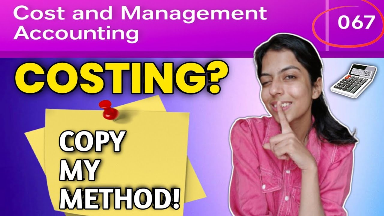 My CA Inter Costing 60+ Strategy | Exactly What I Did (Full Guide) ✅️