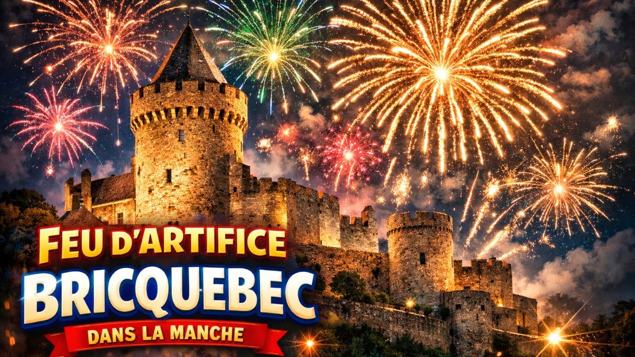FEU D'ARTIFICE BRICQUEBEC 2022 | FETE FORAINE DE LA SAINTE-ANNE 2022