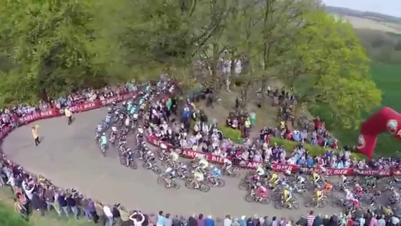 Amstel Gold Race 2014 vanuit de lucht. Gulperberg en Voerendaal