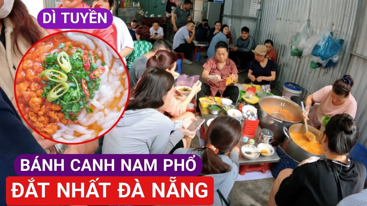 Bánh canh nam phổ đắt nhất quả đất, khách đông như kiến xếp hàng đợi mua | EM QUÍ MIỀN TRUNG