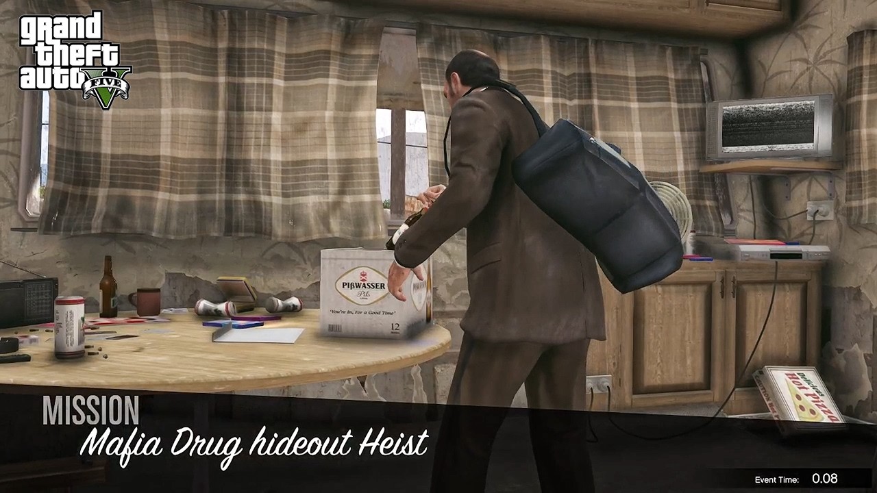 GTA V - Mafia Drug Hideout Heist! Full Mission.
