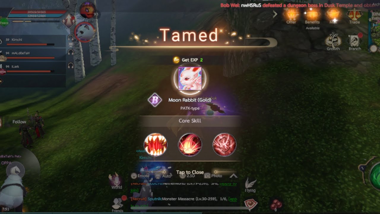 Perfect World Mobile PH Rare Pet Taming (Moon Rabbit 79)