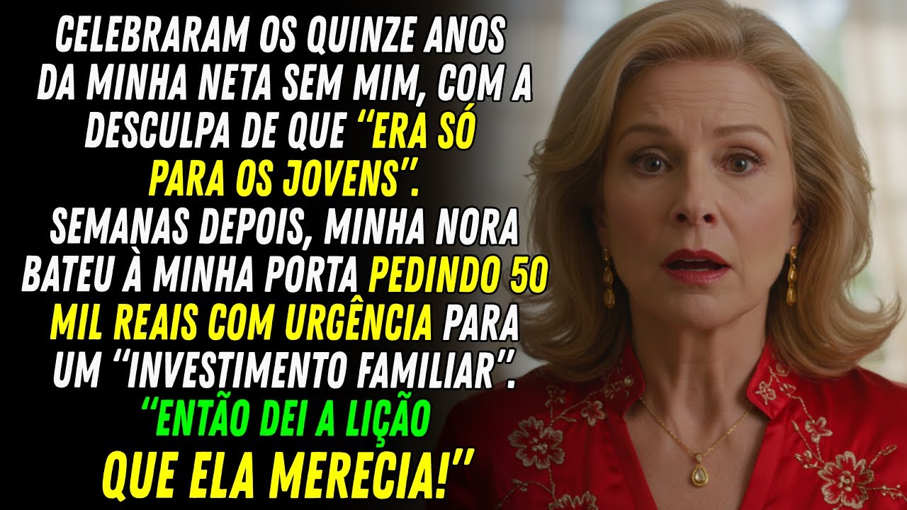Ofereci minha casa para o aniversário da minha neta... E MINHA NORA DISSE: “Já COMEMORAMOS sem VOCÊ”